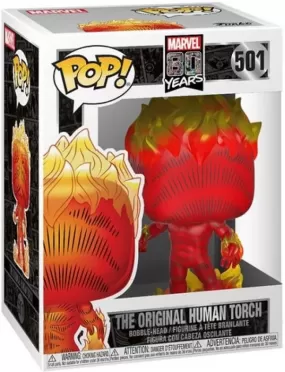 Фигурка Funko POP! Bobble: Человек-Факел (Human Torch) Марвел: 80-летие первого появления (Marvel: 80th First Appearance) (42653) 9,5 см