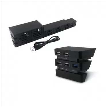 Вентилятор для охлаждения консоли + Разветвитель USB HUB DOBE (TP4-894) (PS4 Pro)