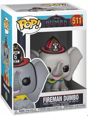 Фигурка Funko POP! Vinyl: Дамбо Пожарный (Fireman Dumbo) Дамбо (Dumbo (Live)) (34216) 9,5 см
