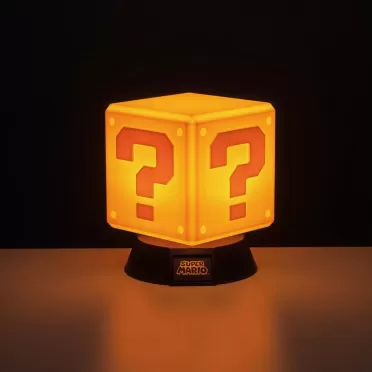 Светильник Paladone: Супер Марио (Super Mario) Вопросительный Блок 3Д (Question Block 3D) (PP4372NN) 10 см
