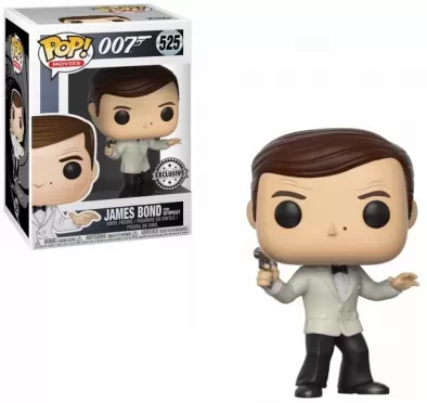 Фигурка Funko POP! Vinyl: Роджер Мур в белом смокинге (Roger Moore (White Tux) (Exc)) Джеймс Бонд (James Bond) (24933) 9,5 см