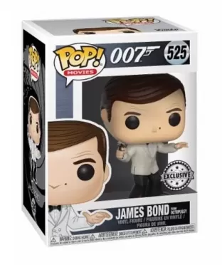 Фигурка Funko POP! Vinyl: Роджер Мур в белом смокинге (Roger Moore (White Tux) (Exc)) Джеймс Бонд (James Bond) (24933) 9,5 см