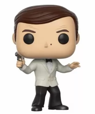 Фигурка Funko POP! Vinyl: Роджер Мур в белом смокинге (Roger Moore (White Tux) (Exc)) Джеймс Бонд (James Bond) (24933) 9,5 см