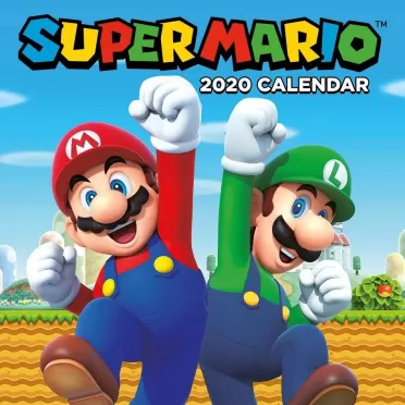 Перекидной календарь на 2020 год Pyramid: Супер Марио (Super Mario) Нинтендо (Nintendo) (C20008) 30 см
