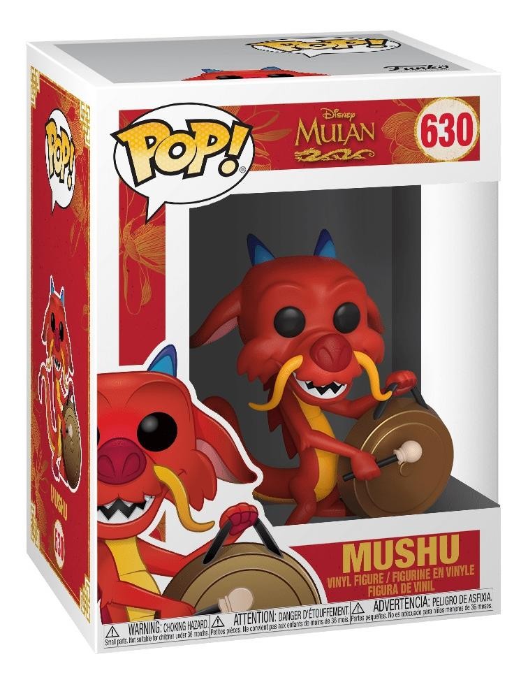 Фигурка Funko POP! Vinyl: Мулан (Mulan) Мушу с Гонгом (Mushu w/Gong ...