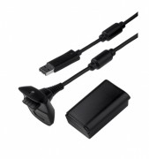 Зарядное устройство Play and Charge Kit + аккумулятор (Чёрного цвета) (Xbox 360) Зарядное устройство Play and Charge Kit + аккумулятор (Чёрного цвета) (Xbox 360)