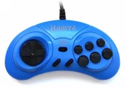 Геймпад проводной Hamy 4 Controller узкий разъем 9 Pin (Синий) 8 bit