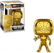 Фигурка Funko POP! Bobble: Железный паук золотой хром (Iron Spider (Chrome)) Студия Марвел: Первые десять лет (MS 10) (38482) 9,5 см