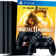 Sony PlayStation 4 Pro 1Tb + Mortal Kombat 11 + геймпад 