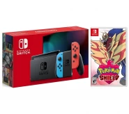Nintendo Switch [2019] (Blue/Red) + Pokemon Shield + Чехол и защитная пленка Artplays