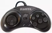 Геймпад проводной Hamy 4 Controller узкий разъем 9 Pin (Черный) 8 bit