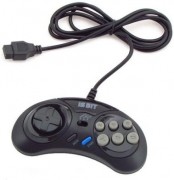Геймпад проводной 16 bit MegaDrive Turbo Controller (Черный) узкий разъем 9 pin (16 bit) Геймпад проводной 16 bit MegaDrive Turbo Controller (Черный) узкий разъем 9 pin (16 bit)