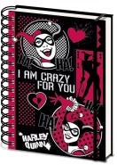 Записная книжка Pyramid: Харли Квинн (Harley Quinn) Я без ума от тебя (I Am Crazy For You) (SR73045) A5