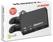 Игровая приставка 8 bit + 16 bit "Hamy 4" (350 в 1) + 350 встроенных игр + 2 геймпада (Черная)