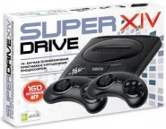 Игровая приставка 16 bit Super Drive 14 (160 в 1) + 160 встроенных игр + 2 геймпада (Черная)