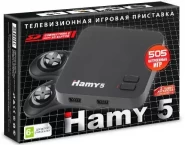 Игровая приставка 8 bit + 16 bit "Hamy 5" (505 в 1) + 505 встроенных игр + 2 геймпада + USB кабель (Черная)