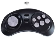 Геймпад беспроводной 16 bit Sega Wireless controller 2,4G для первого игрока (Черный) (16 bit)