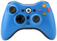 Геймпад беспроводной Wireless Controller для Xbox 360 (Blue) Синий (Xbox 360)
